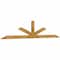 Ekena Millwork Saratoga Rough Sawn Timber Gable Bracket, Western Red Cedar, 108"W x 22"H x 2"D x 4"F, 5/12 Pitch GBW108X22X0204SAR00RWR - alternate 4